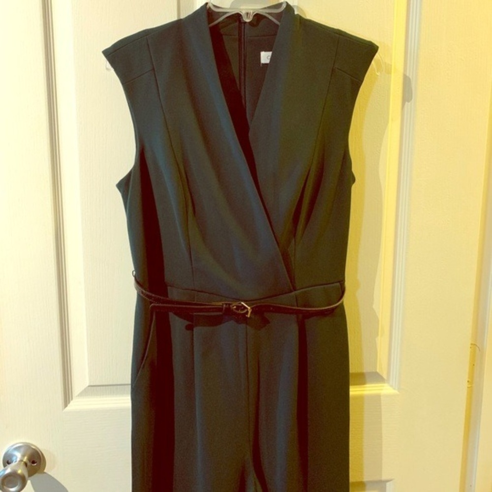 ISO Calvin Klein dark green jumpsuit